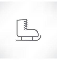 White skate vector image