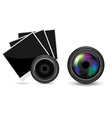 Camera lens vector image