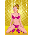 Pin-up girl vector image