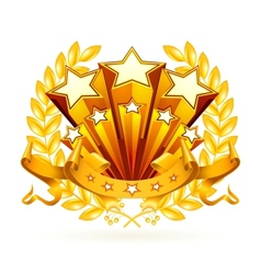 Laurel emblem vector image
