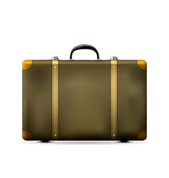 Vintage Travel Suitcase vector image