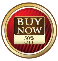 Buy Now Advertisement Label vector image