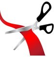 Grand Opening Scissors Cut vector image