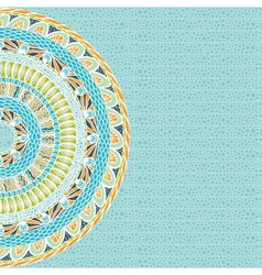 Colorful ethnicity round ornament mosaic Colorful ethnicity round ornament mosaic vector image