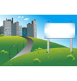 City billboard vector image