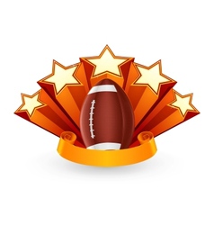 American Football Emblem vector image