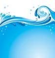 Water splash background vector image