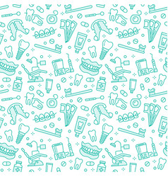 Dental care seamless pattern Royalty Free Vector Image