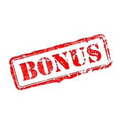Bonus rubber stamp vector image
