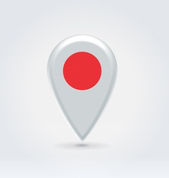 Japanese icon point for map vector image