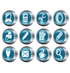Office buttons vector image