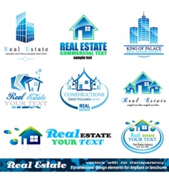 Real estate design vector image