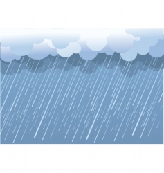 Wet day landscape Wet day landscape vector image