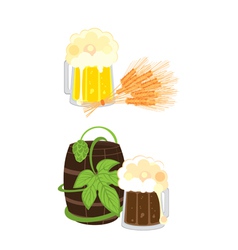 Kinds of beer vector image