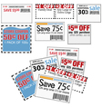 Store coupons vector image