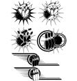 Bowling strike vector image