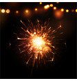 Holiday Background with Sparkler vector image