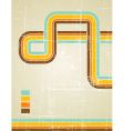 Retro background vector image