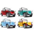 Vintage classic convertable car vector image