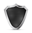 Detailed metal shield Detailed metal shield vector image