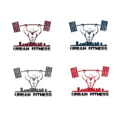 Grunge urban fitness Grunge urban fitness vector image