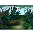 Clean and green forest vector image