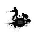 Baseball grunge background vector image
