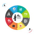 Abstract circle infographic Design Minimal style vector image