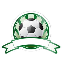 Soccer emblem vector image