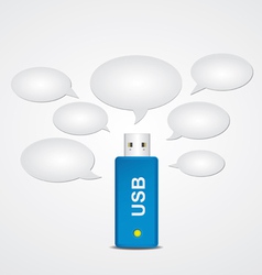 USB flash drive vector image