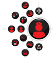 MEDICAL BUTTON SET vector image