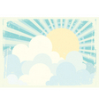 Vintage landscape vector image