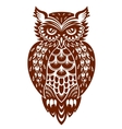 Brown owl vector image