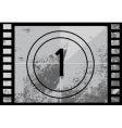 Film countdown number vector image