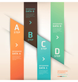 Modern origami options banner vector image