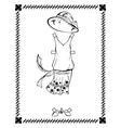 Dress 20-30 years vector image