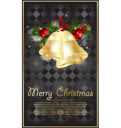 Decorative christmas background vector image
