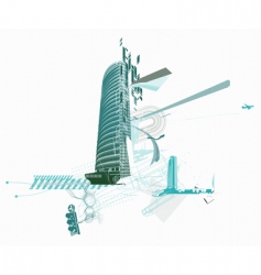 Urban background vector image