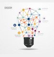 Modern Design light dot Minimal style infographic vector image