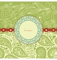 Vintage floral frame Vintage floral frame vector image