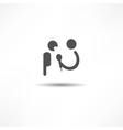 Interview icon vector image