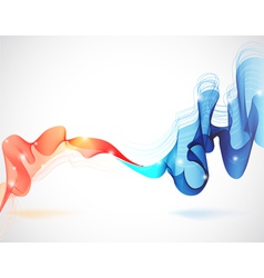 Abstract background with two waves vector image