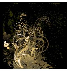 Floral background vector image