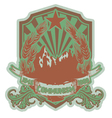 Vintage label vector image