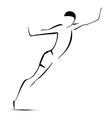 Man jumpping vector image