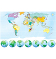World map vector image