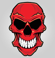 Angry skull vector image