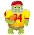 Funny Turtle Rugby vector image