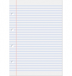 Notepad lined vector image