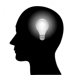 Concept of a bright idea vector image